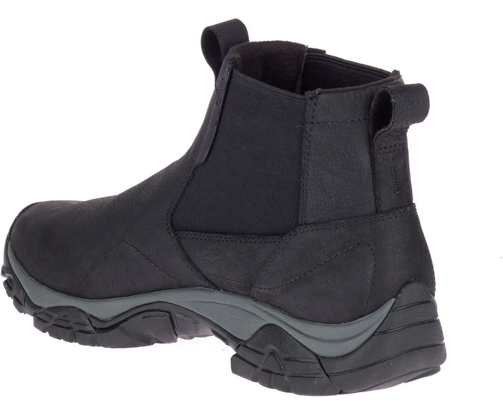 Botas Homem - Merrell Moab Adventure Chelsea Waterproof - Pretas - RGM824670